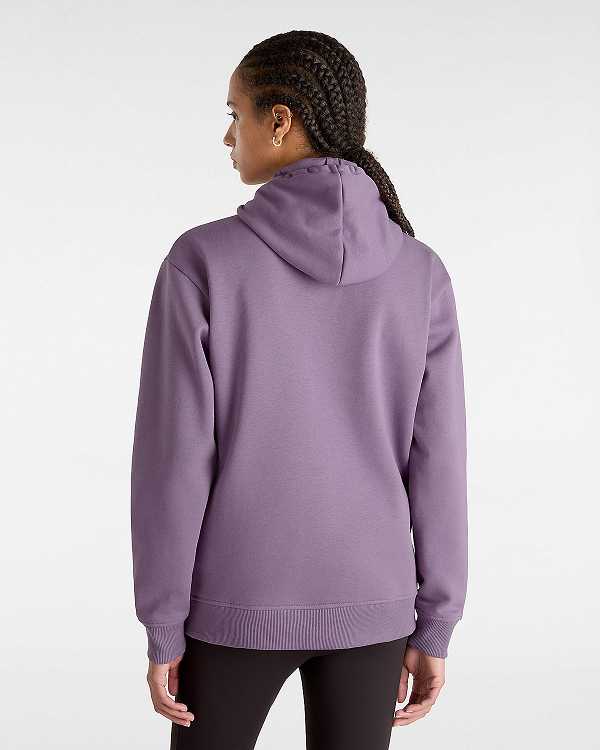 Purple Vans Classic V Boyfriend Fit Women Hoodie | VN6975438