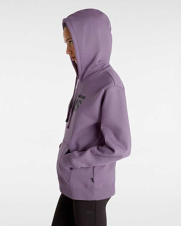 Purple Vans Classic V Boyfriend Fit Women Hoodie | VN6975438