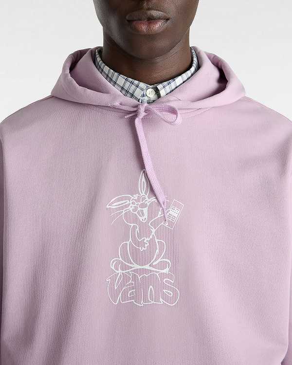 Purple Vans Crazy Eddy 66 Loose Women Hoodie | VN3498075