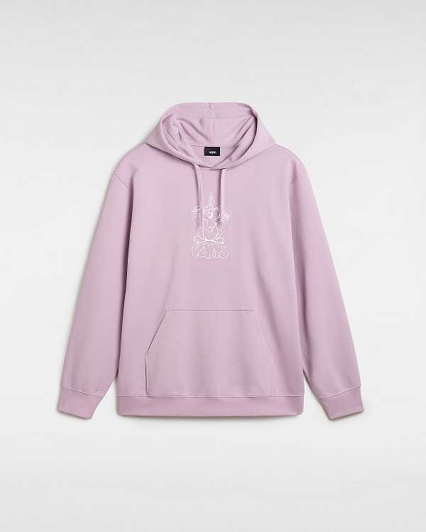 Purple Vans Crazy Eddy 66 Loose Women Hoodie | VN3498075