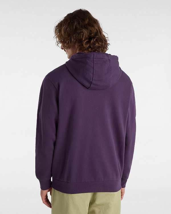 Purple Vans Essential Relaxed Men Hoodie | VN7652109