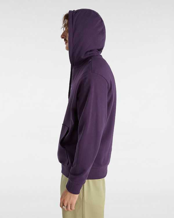 Purple Vans Essential Relaxed Men Hoodie | VN7652109