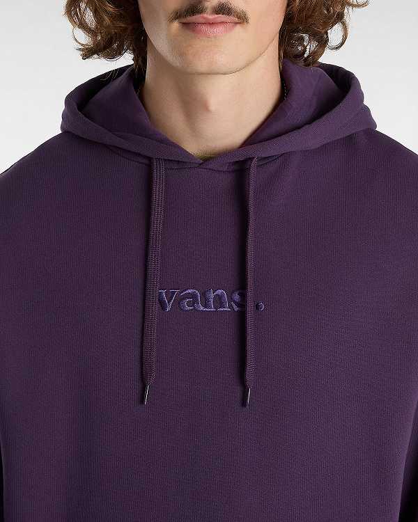 Purple Vans Essential Relaxed Men Hoodie | VN7652109