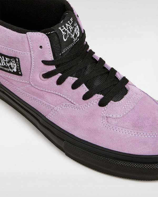 Purple Vans Half Cab Women Skate Shoes | VN5162479