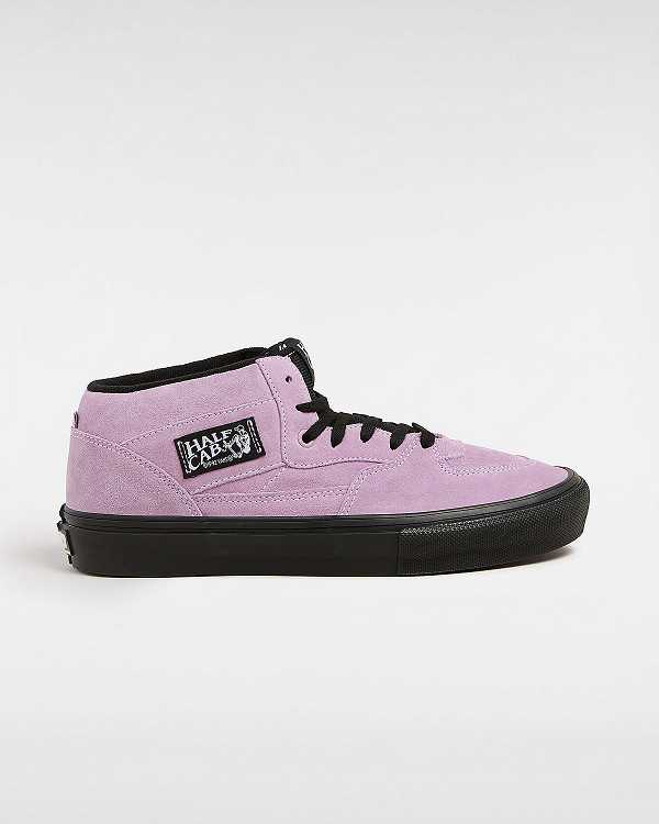 Purple Vans Half Cab Women Skate Shoes | VN5162479