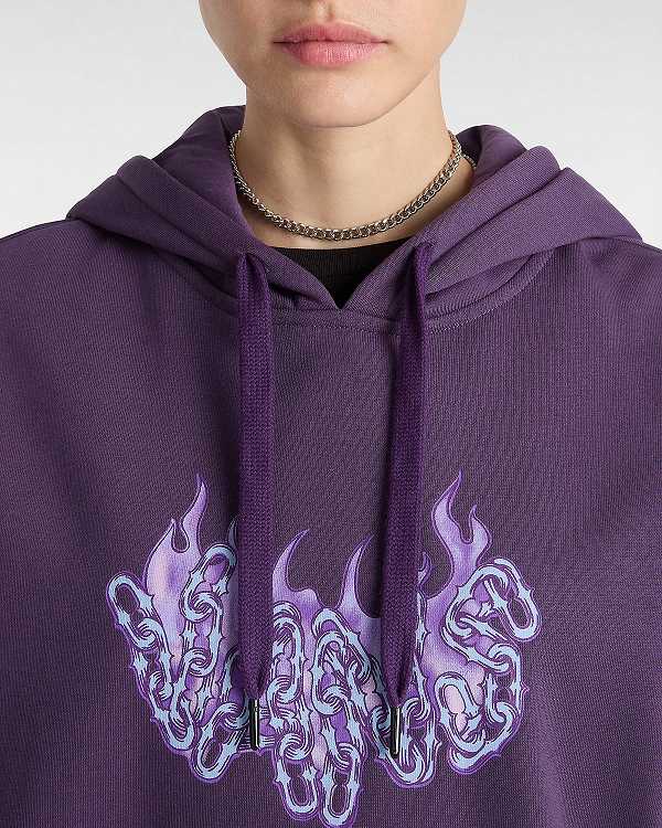 Purple Vans Hot Links Women Hoodie | VN9183056