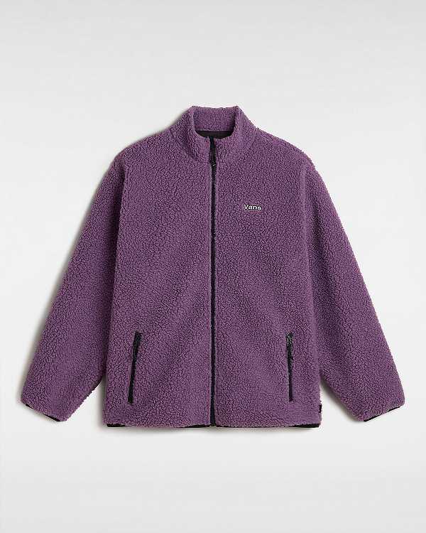 Purple Vans Jazzy Full Zip Men Jacket | VN3798524