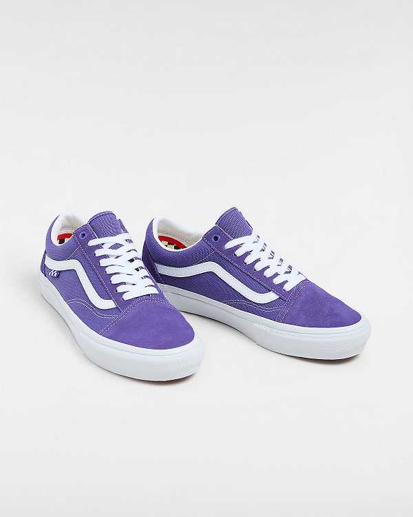 Purple Vans Old Skool Men Skate Shoes | VN1537028