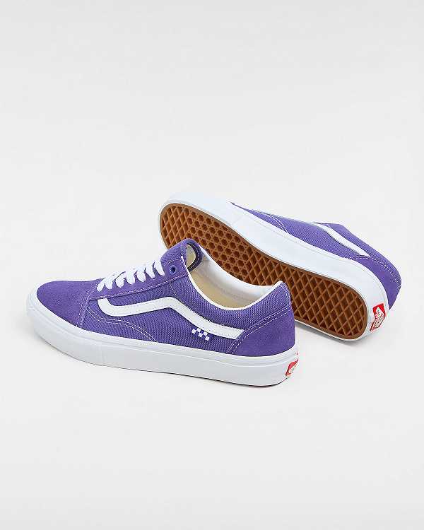 Purple Vans Old Skool Men Skate Shoes | VN1537028