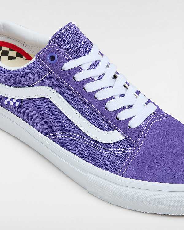 Purple Vans Old Skool Men Skate Shoes | VN1537028