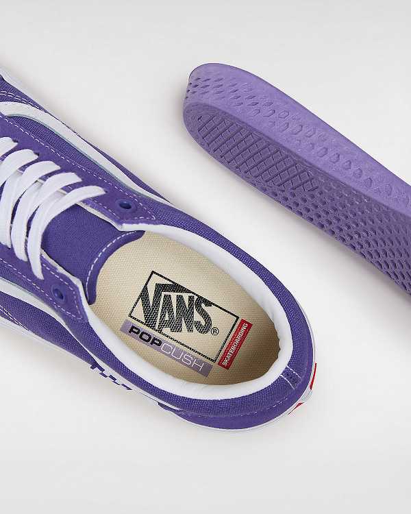 Purple Vans Old Skool Men Skate Shoes | VN1537028