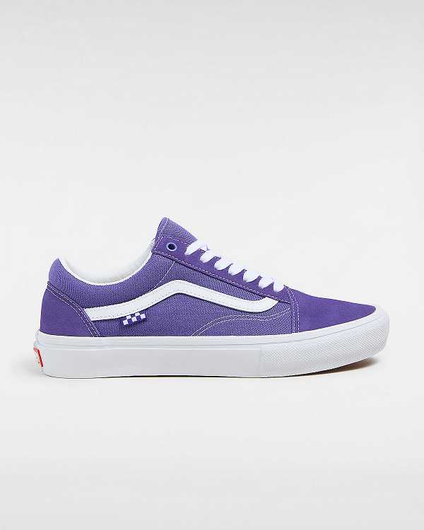 Purple Vans Old Skool Men Skate Shoes | VN1537028