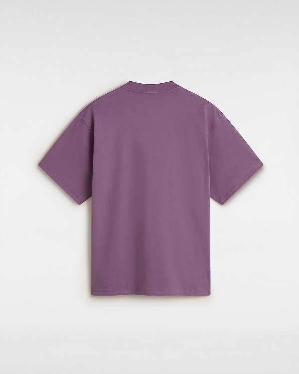 Purple Vans Original Standards Men T Shirts | VN9234815