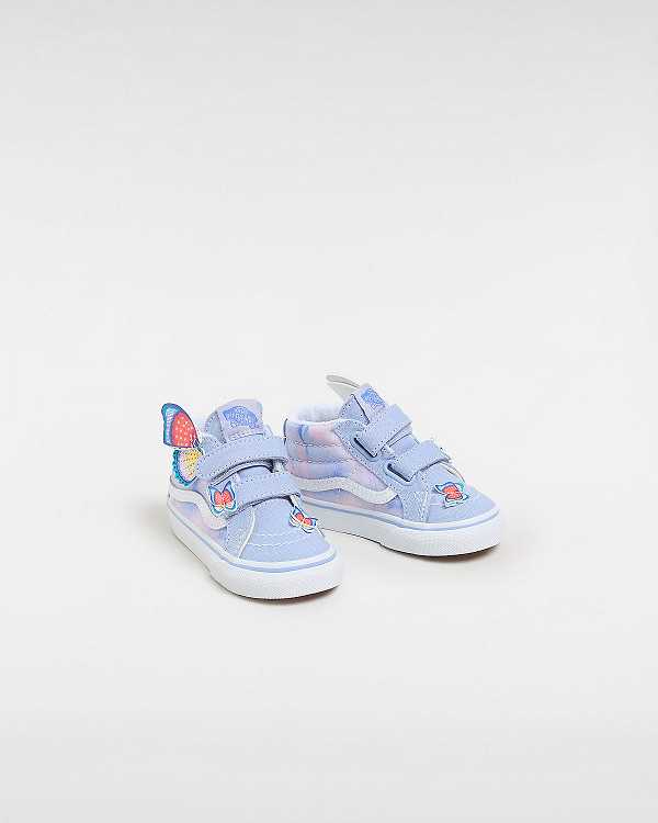 Purple Vans Sk8-Mid Reissue Hook and Loop (1-4 Years) Kids' Sneakers | VN9168203