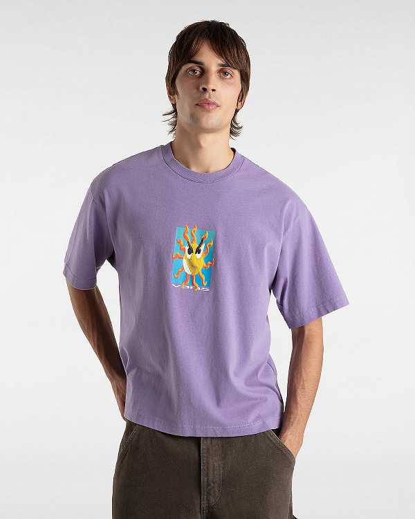 Purple Vans Skate Clay Women T Shirts | VN3071569