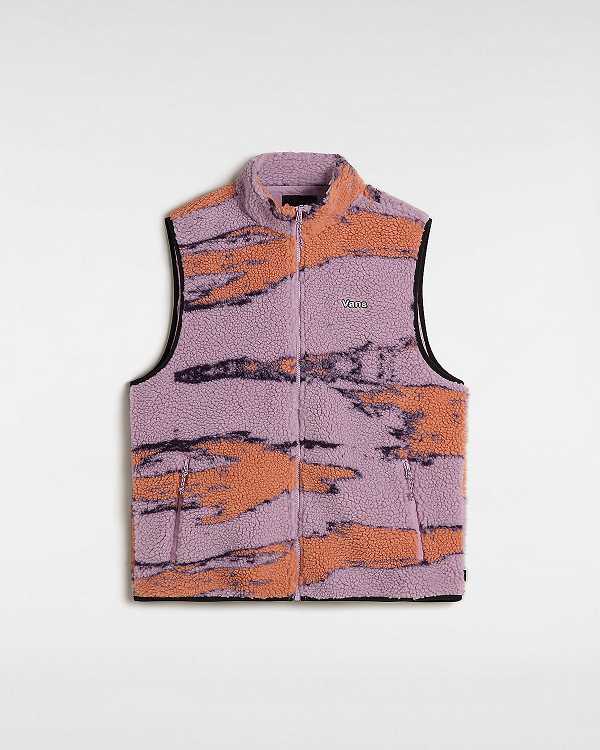 Purple Vans Slip Stream Sherpa Men Vest | VN4396201