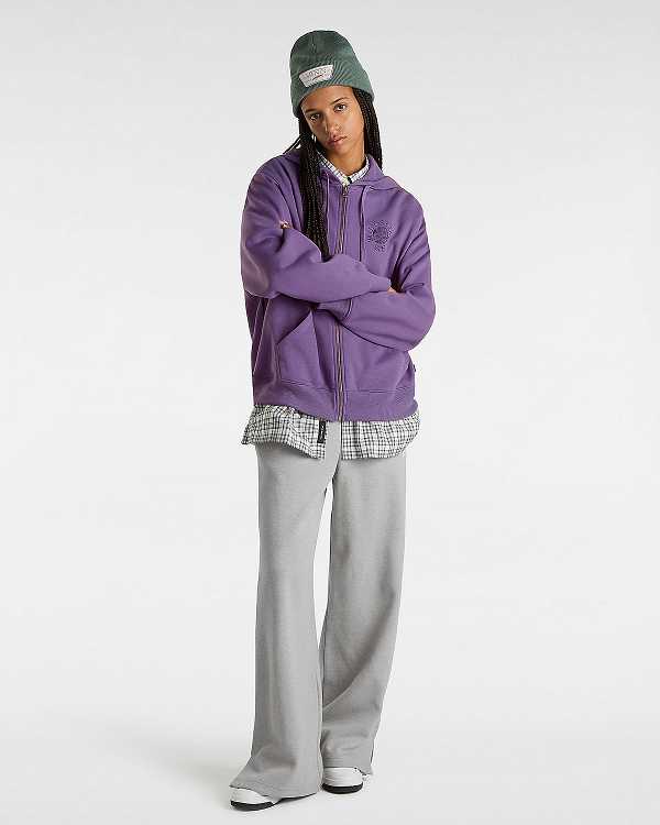 Purple Vans Wellness BloEuropent Women Hoodie | VN3074269