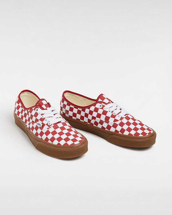 Red Vans Authentic Women Sneakers | VN7120643