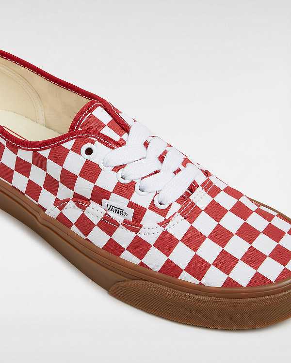 Red Vans Authentic Women Sneakers | VN7120643