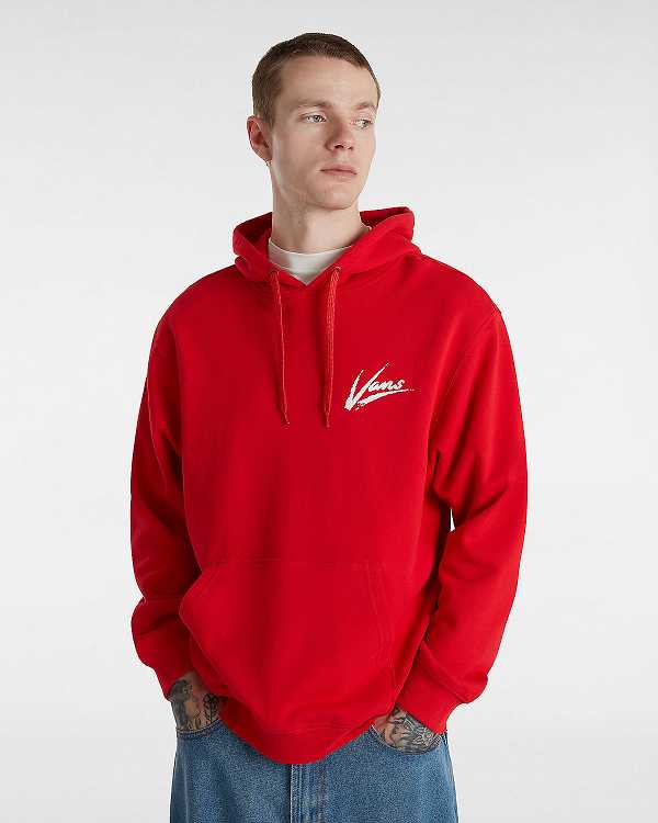 Red Vans Dettori Loose Women Hoodie | VN0473512