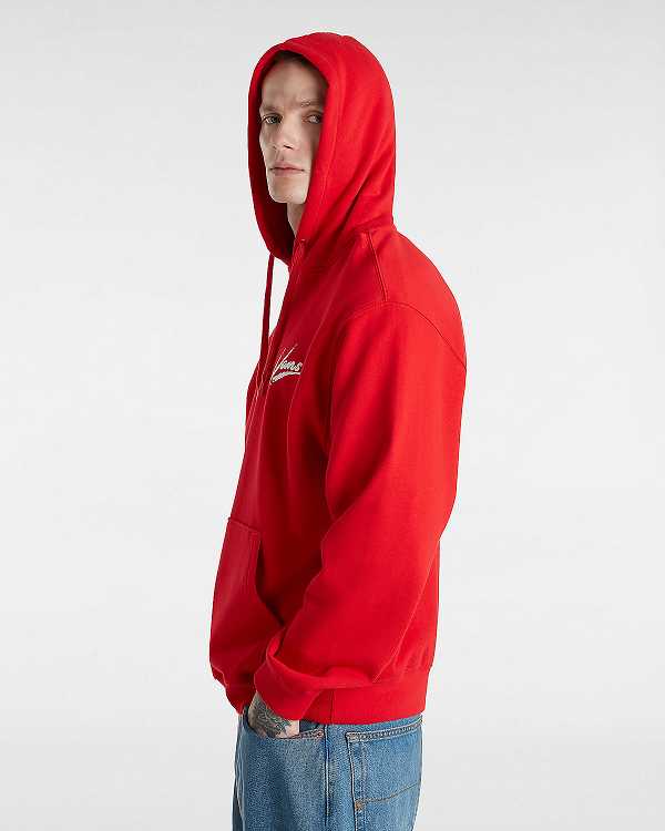 Red Vans Dettori Loose Women Hoodie | VN0473512