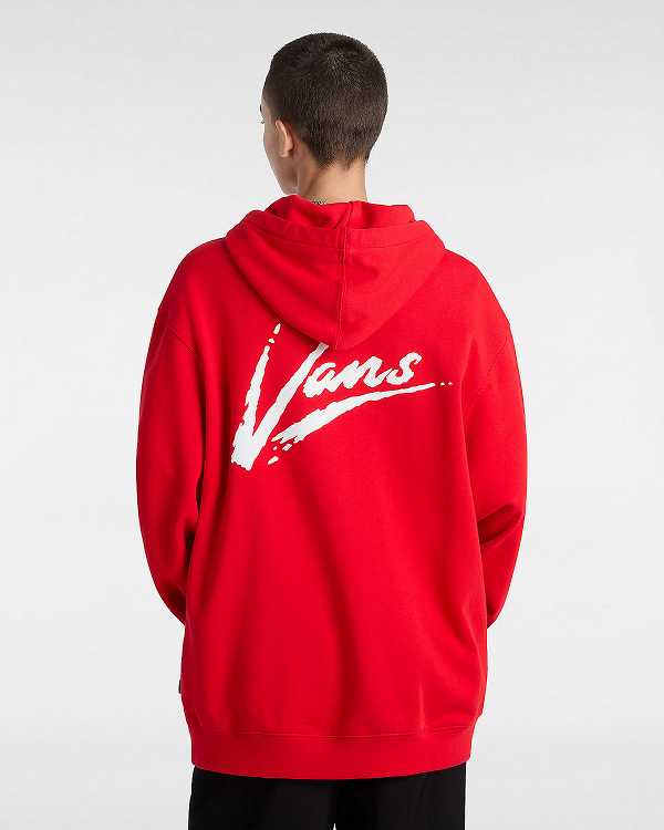 Red Vans Dettori Loose Women Hoodie | VN0473512