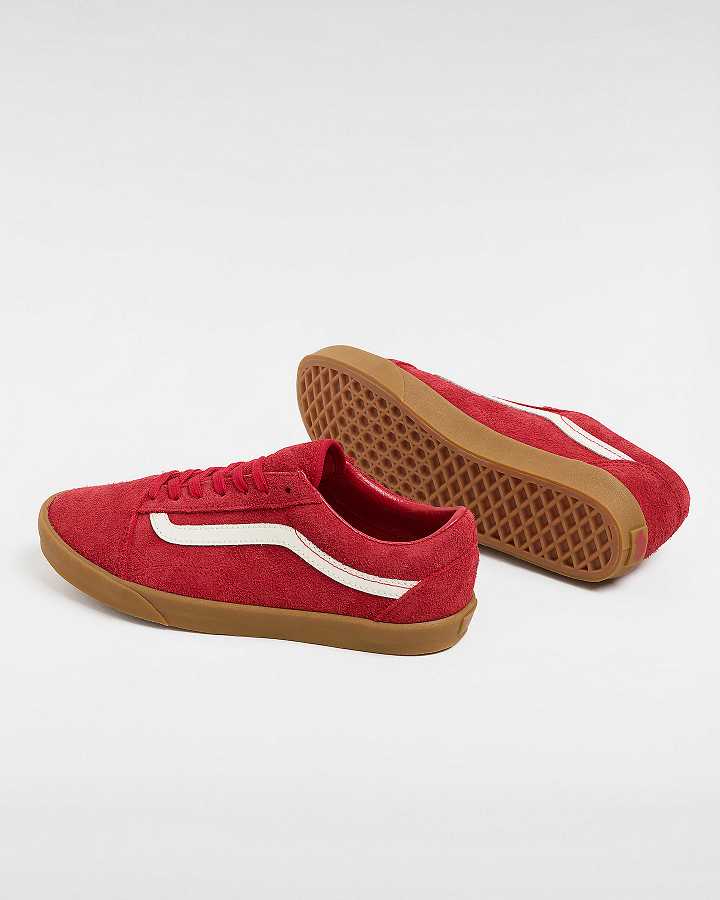 Red Vans Old Skool Lowpro Men Sneakers | VN4076193