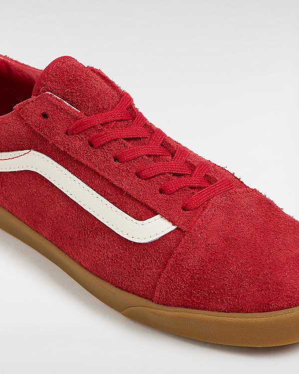 Red Vans Old Skool Lowpro Men Sneakers | VN4076193