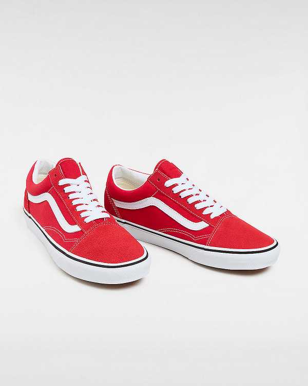 Red Vans Old Skool Men Skate Shoes | VN5617420