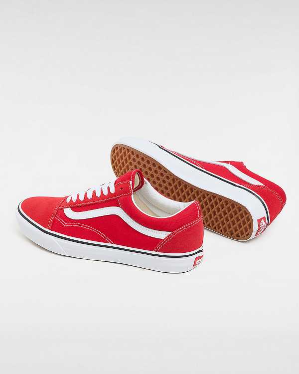 Red Vans Old Skool Men Skate Shoes | VN5617420