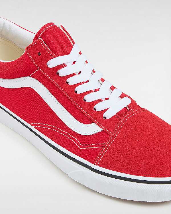 Red Vans Old Skool Men Skate Shoes | VN5617420