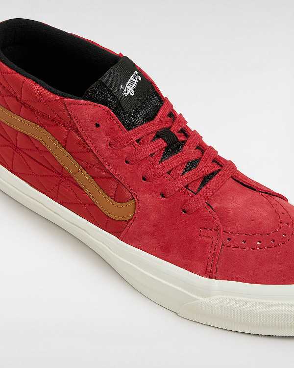 Red Vans Premium Sk8-Mid 83 Women Sneakers | VN2368190