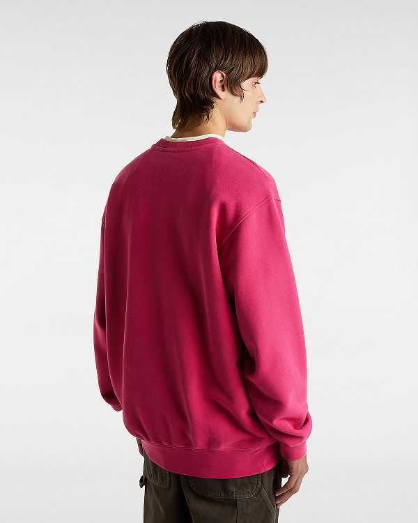 Red Vans Tell a Friend Crew Men Sweatshirt | VN0485132