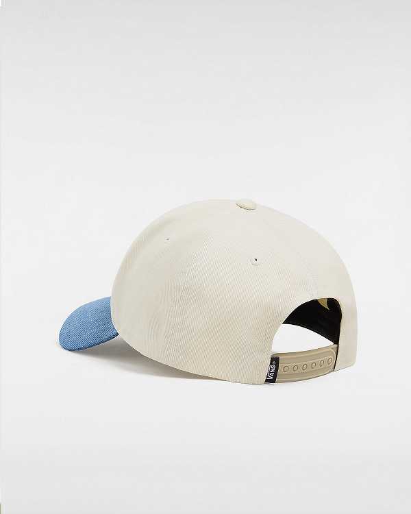 White Vans 66 Structured Jockey Unisex Hats | VN8753960