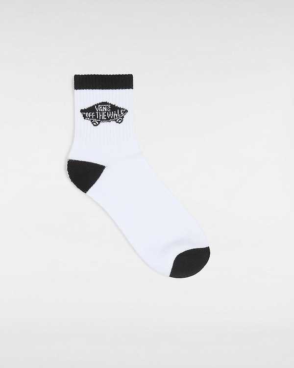 White Vans Art Half Crew (1 Pair) Unisex Socks | VN2631749