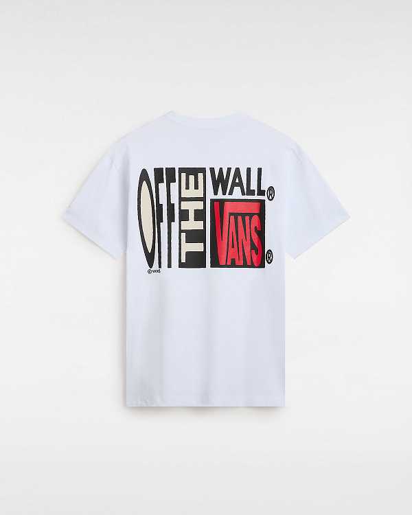 White Vans Ave Men T Shirts | VN9780426