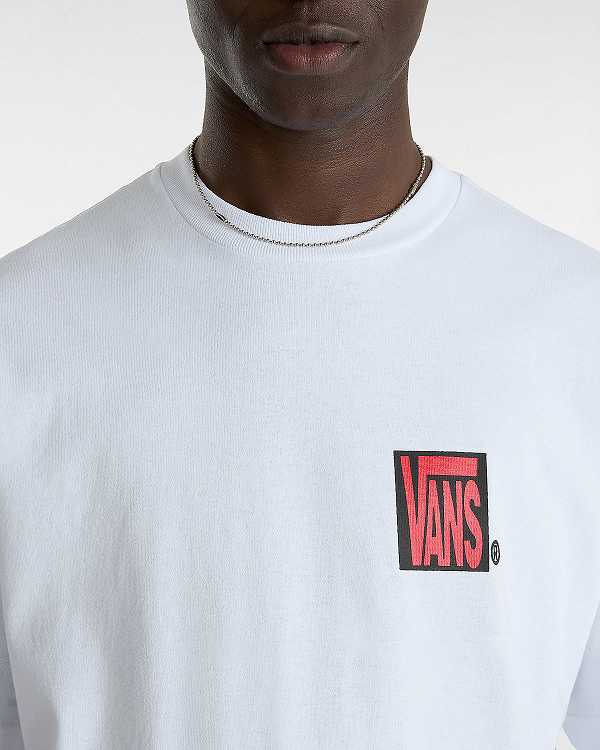 White Vans Ave Men T Shirts | VN9780426