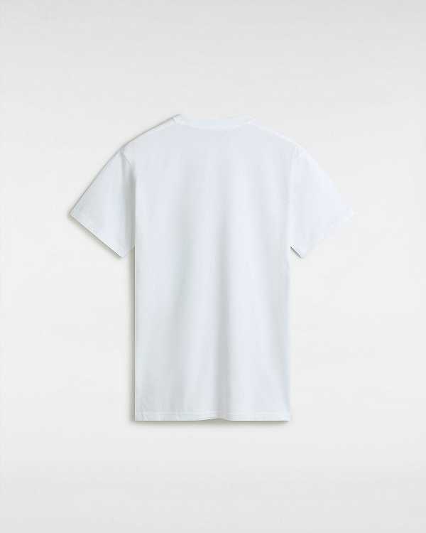 White Vans Basic Men T Shirts | VN2731049