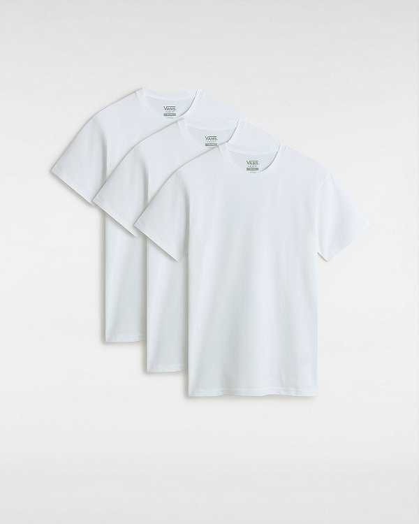 White Vans Basic Men T Shirts | VN2731049