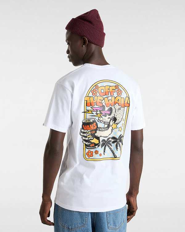 White Vans Bouya Men T Shirts | VN2479860