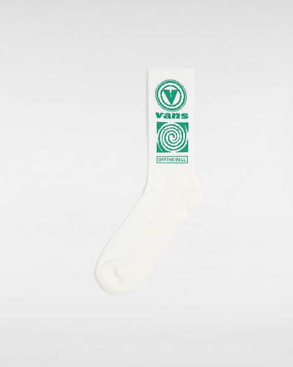 White Vans Faster Crew (1 pair) Unisex Socks | VN8395714