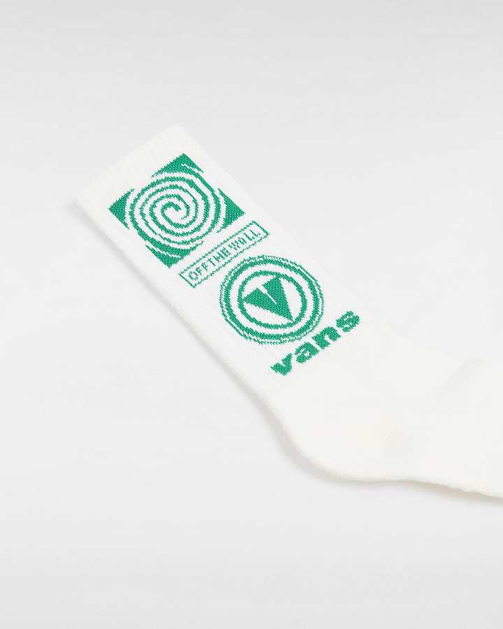 White Vans Faster Crew (1 pair) Unisex Socks | VN8395714