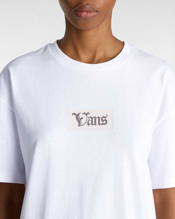 White Vans Garden Women T Shirts | VN6289015