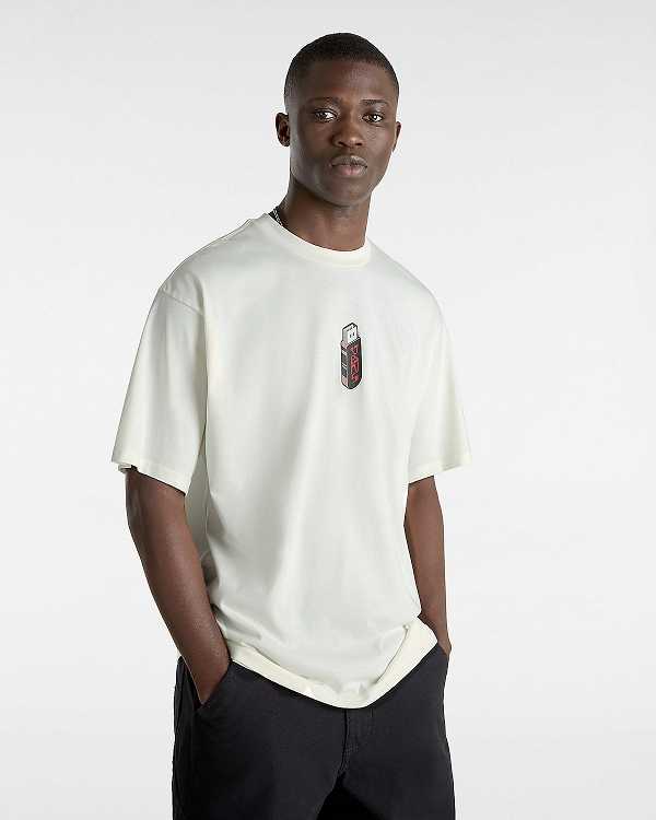 White Vans Jump Drive Men T Shirts | VN4597283