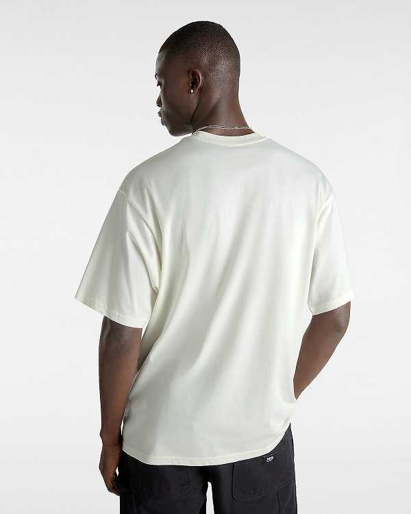 White Vans Jump Drive Men T Shirts | VN4597283