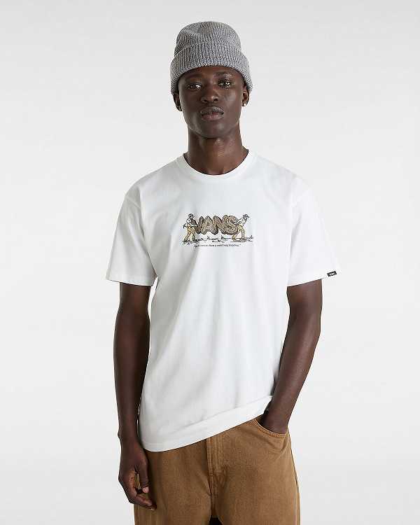 White Vans Last Remains Men T Shirts | VN7902164