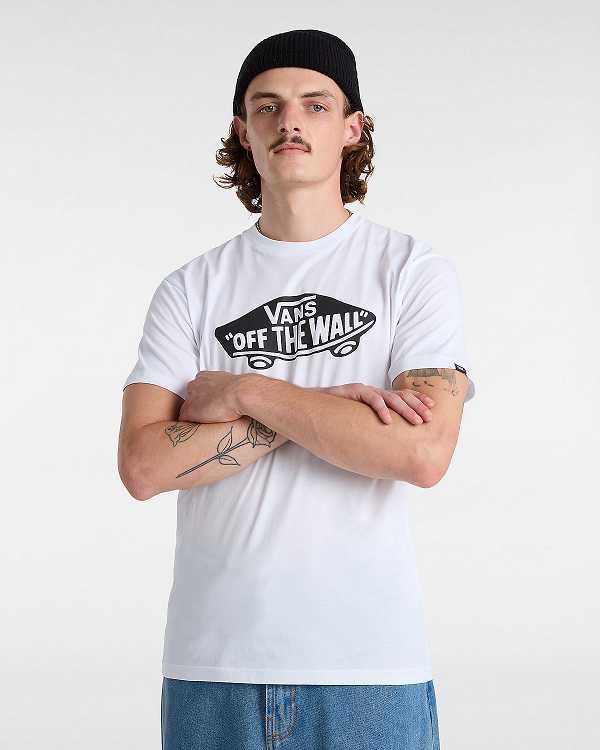 White Vans OTW Classic Front Men T Shirts | VN3514802