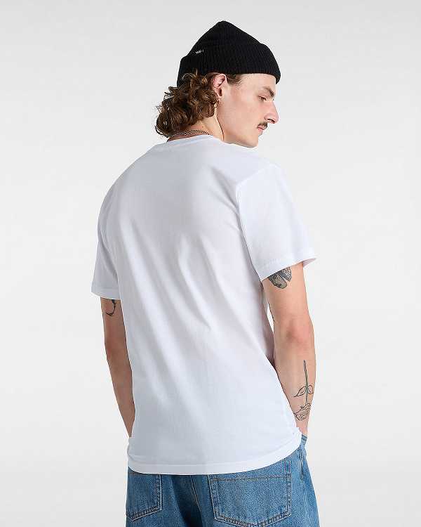 White Vans OTW Classic Front Men T Shirts | VN3514802