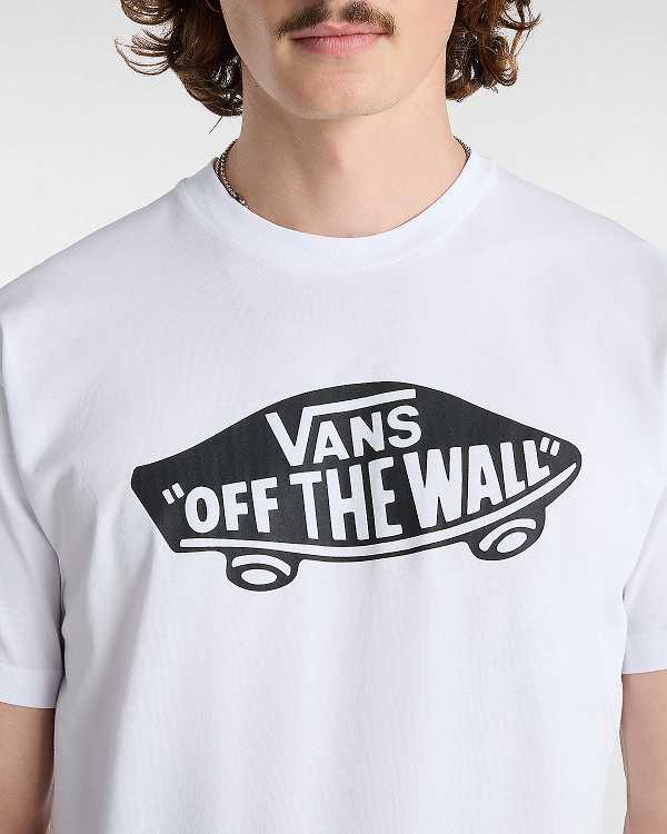 White Vans OTW Classic Front Men T Shirts | VN3514802