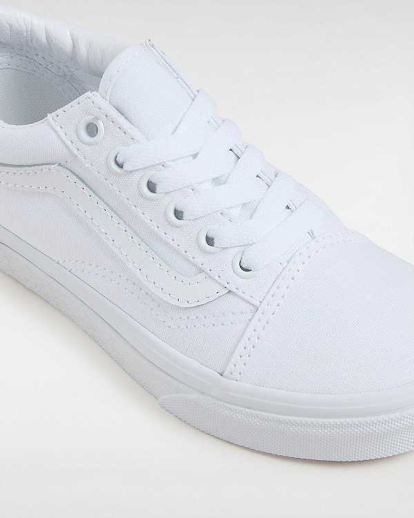 White Vans Old Skool (4-8 Years) Kids' Sneakers | VN8579134